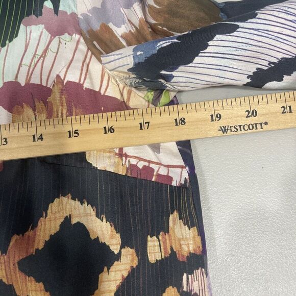 Ali Ro Anthropologie Womens 6 Shift Dress Lined Abstract Artsy Tribal Boho Silk - Picture 6 of 10